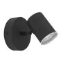 Eglo Plafond Spot Consuma 1 Acier Noir | Convient pour GU10