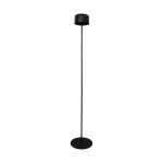 Eglo Vloerlamp Roccanova-L Solar Staal Zwart 2W 270lm - 830 Warm Wit | IP44 - Aanraak dimbaar - USB-C